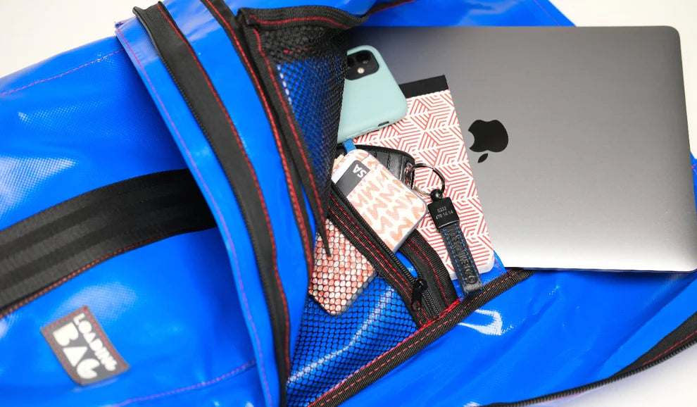 Blue Urban Rolltop Backpack
