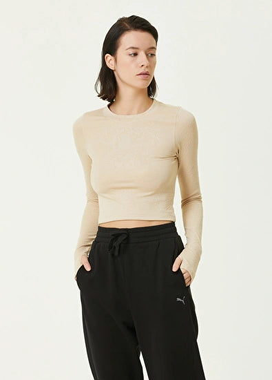 INLAND Cropped Women's Long Sleeve Tight Tee