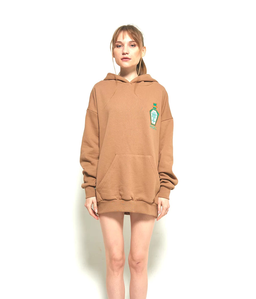 Camel Hoodie Green Poison