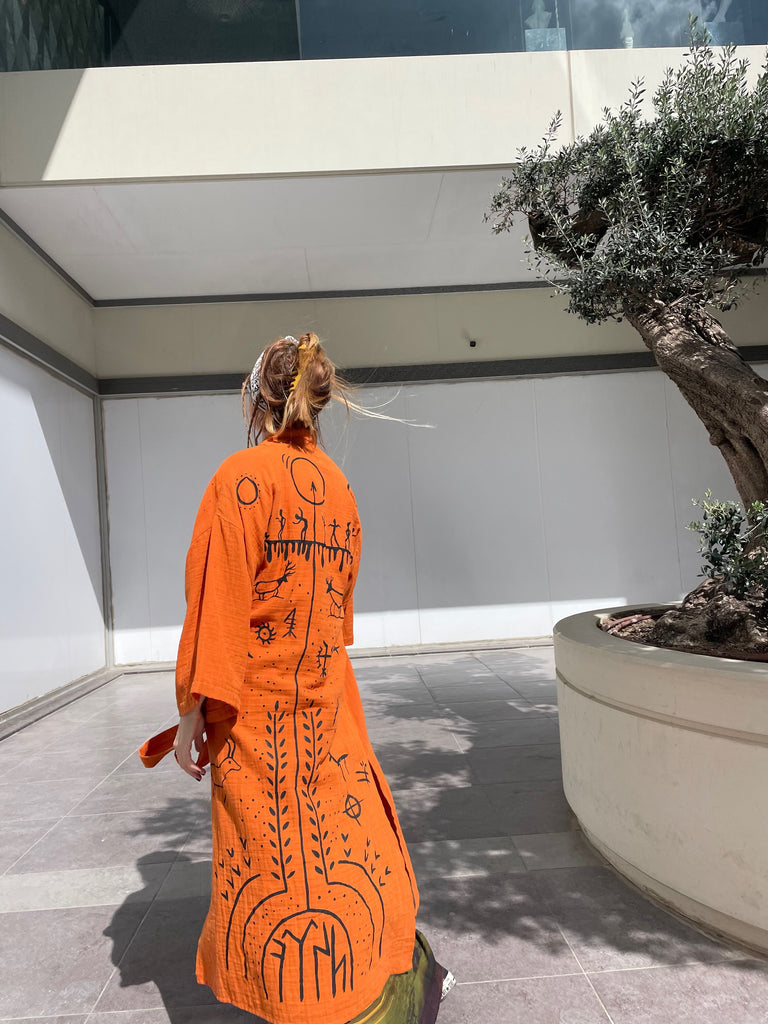 Stouff Orange Kimono