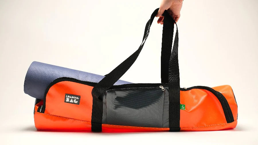 Orange - Black Yoga Mat Bag