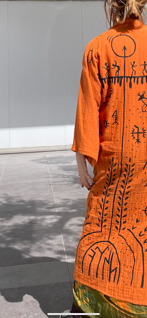 Stouff Orange Kimono