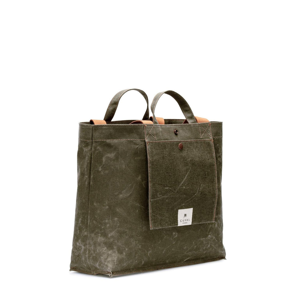 No. 203 Medium Tote Moss (Çift Taraflı)