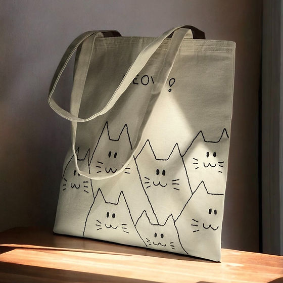 Meow Tote Çanta