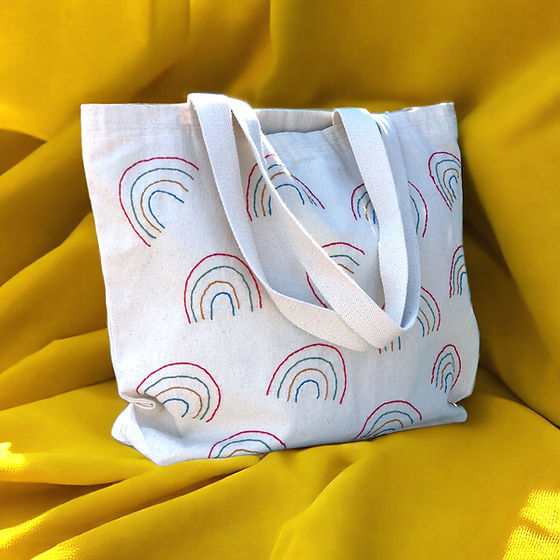 Rainbow Large Tote Çanta