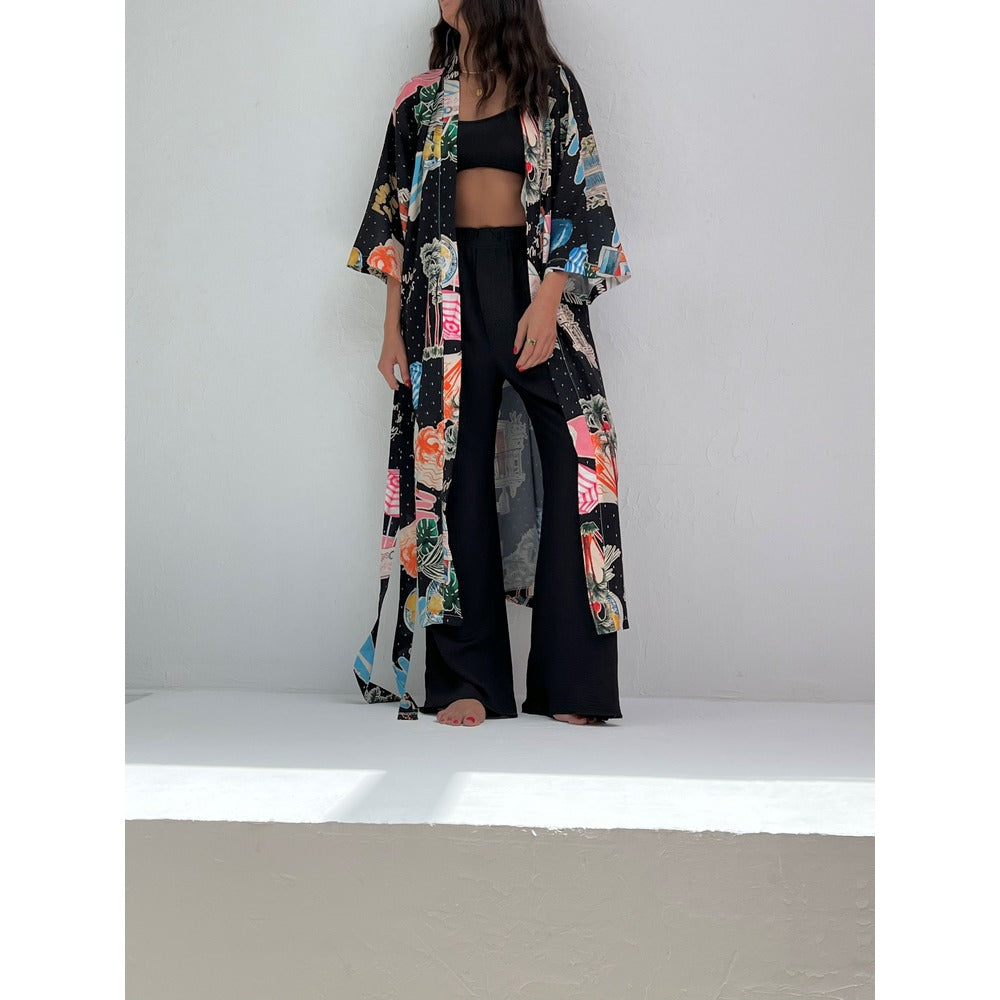 Dark Summer Uzun Kimono