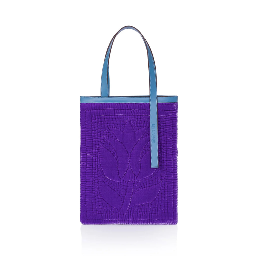 Şükran Tote Bag Purple Silk Velvet