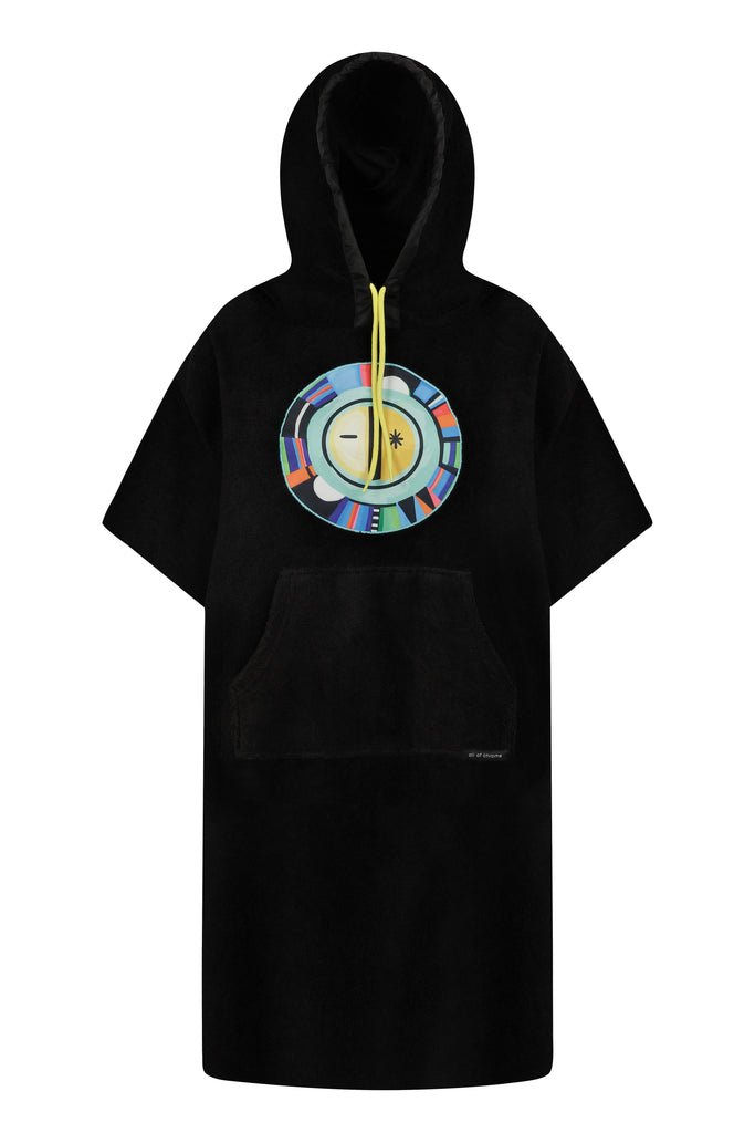 New Sun Age Black Poncho